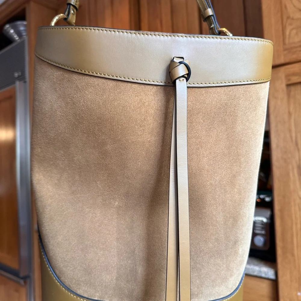 ULLA Johnson Elegant Tapenade Suede Bucket Bag 💼 Adorable Bag - Picture 6 of 16
